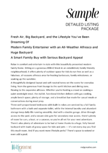 portfolio sample 2 detailed package